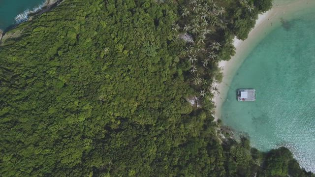 Aerial view of a beautiful seashore.