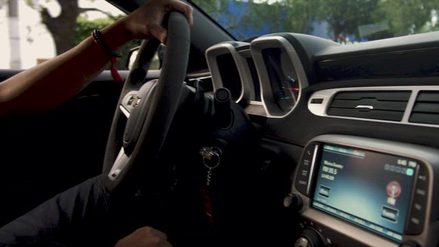 Dashboard of a car.