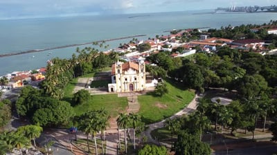 Coast city of Olinda Recife Pernambuco. Brazilian Northeast.