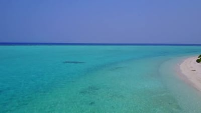 Drone texture of coast beach by lagoon with sand background.