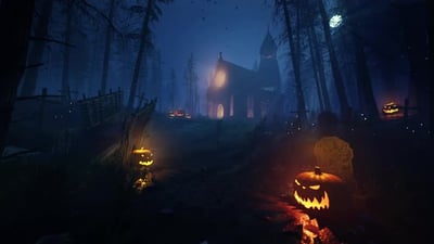 Halloween Old Chapel 4K.